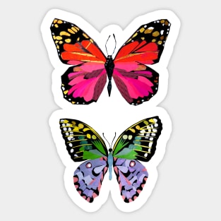 Two beautiful butterflies Sticker